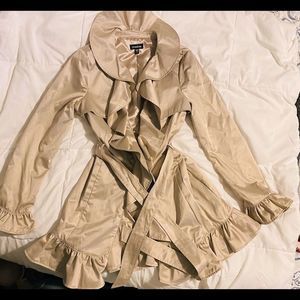 Small BeBe Champagne satin jacket.